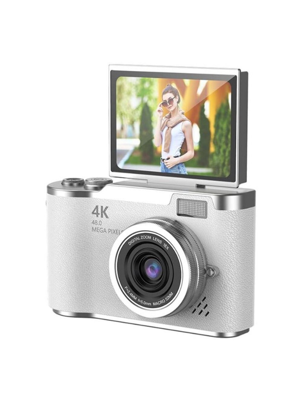 Digital Camera, 1080P HD 48MP Digital Point & Shoot Camera with 2.4 Inch HD - F2